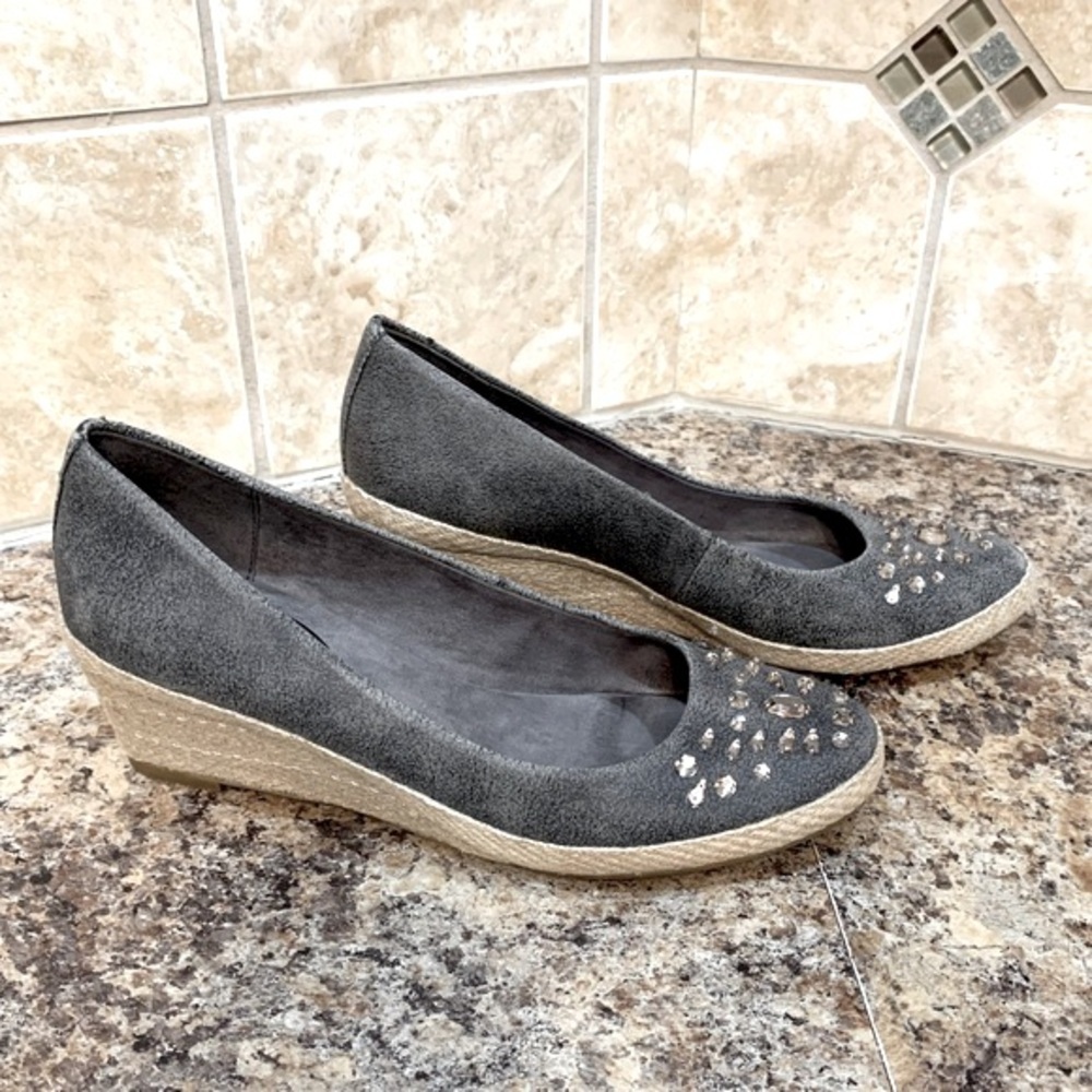Easy Spirit Kalijo Espadrille Gem Wedges Size 7 1/2